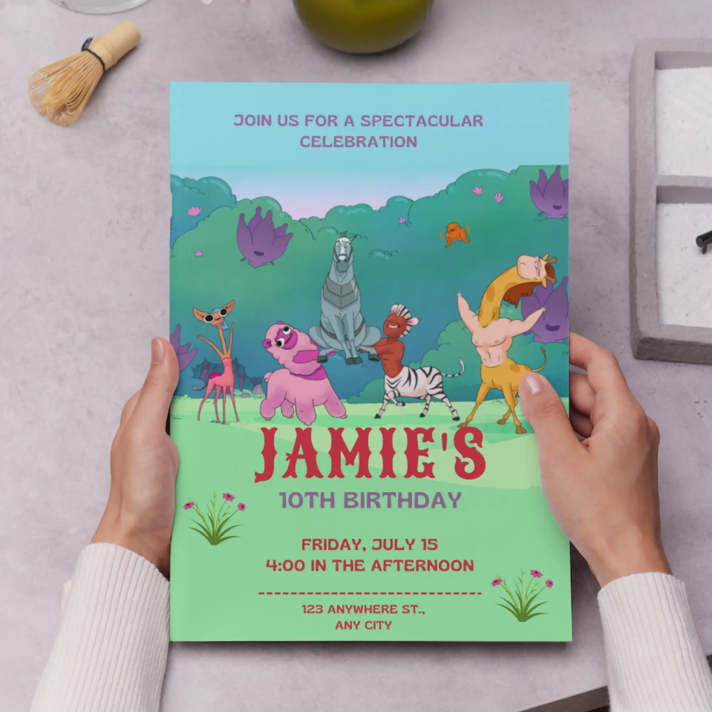 Centaurworld Birthday Invitation Template - CreativeRino