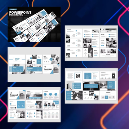 5 Business Powerpoint Presentation Template Bundle CreativeRino