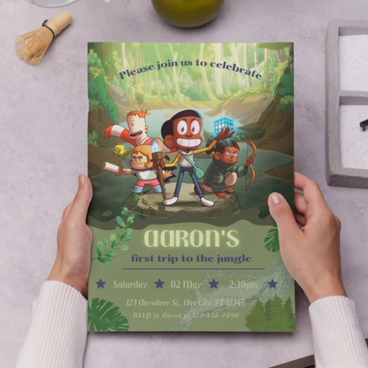 Craig Creek Birthday Invitation Template - CreativeRino