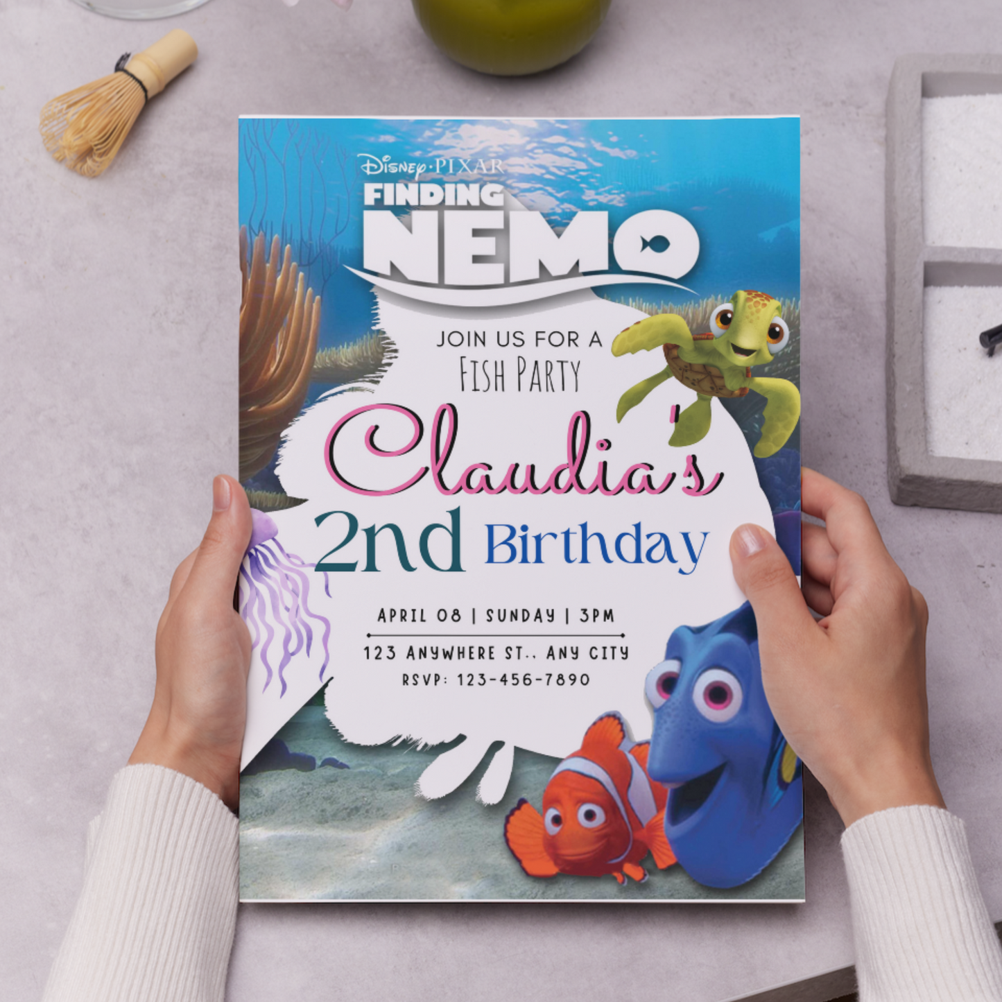 Finding Nemo Birthday Invitation Template