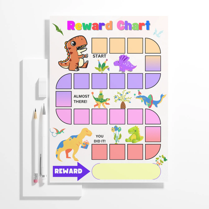 Dinosaur Reward Chart Template | Dinosaur Behavior Chart - CreativeRino