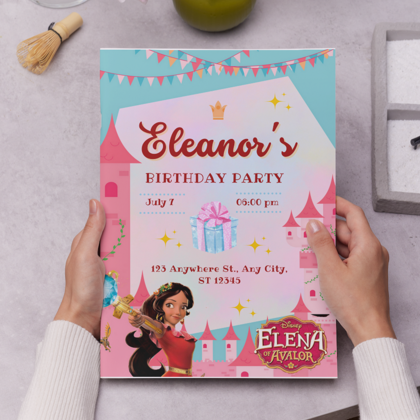 Elena of Avalor Birthday Invitation Template