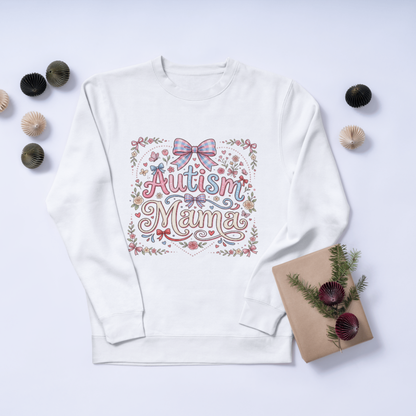Autism Mama PNG | Autism Awareness Sublimation Design | Coquette Faux Yarn Puzzle Rainbow Graffiti Designs CreativeRino