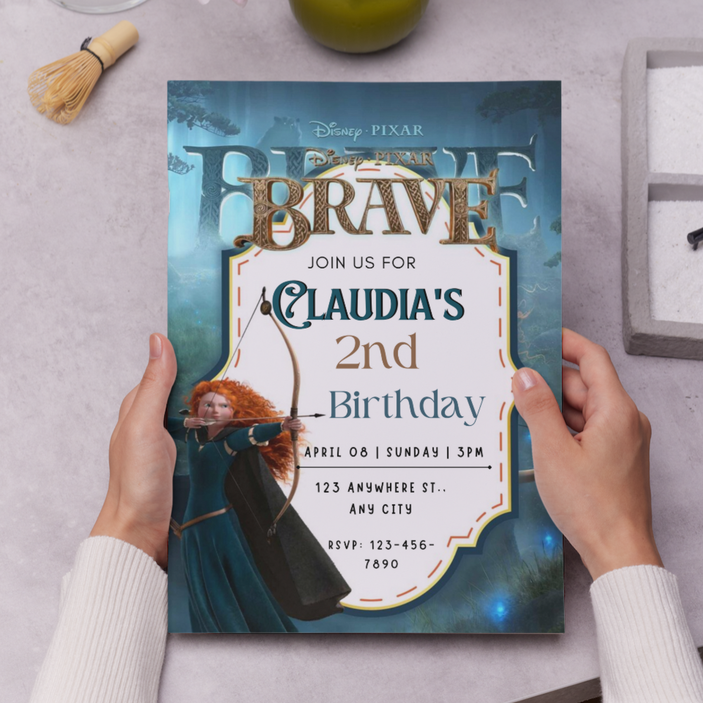 Brave Birthday Invitation Template