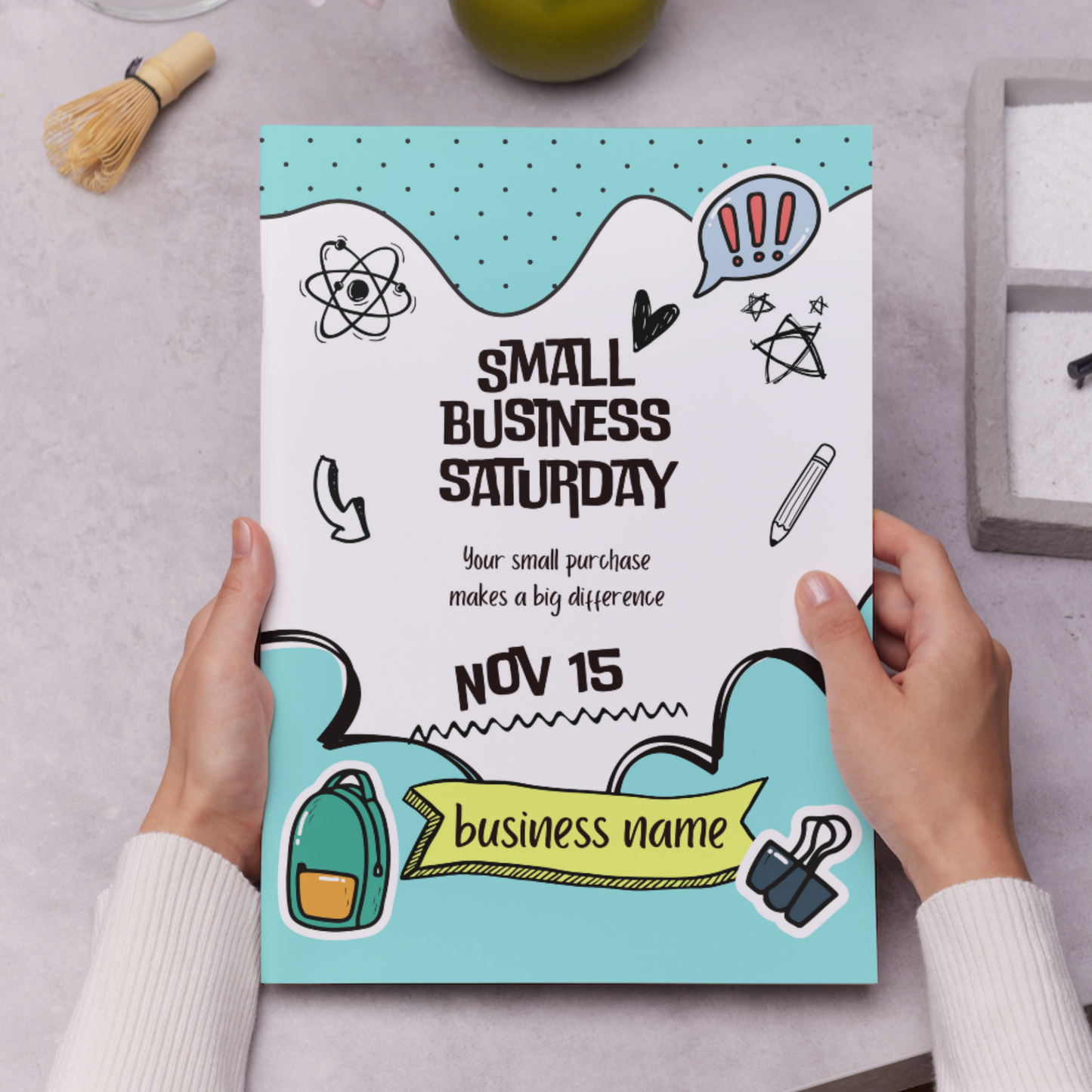 Small Business Saturday Invitation Flyer Template