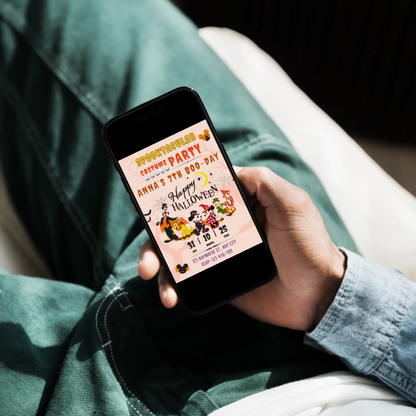 Mickey Mouse Costume Birthday Party Invitation Template - CreativeRino