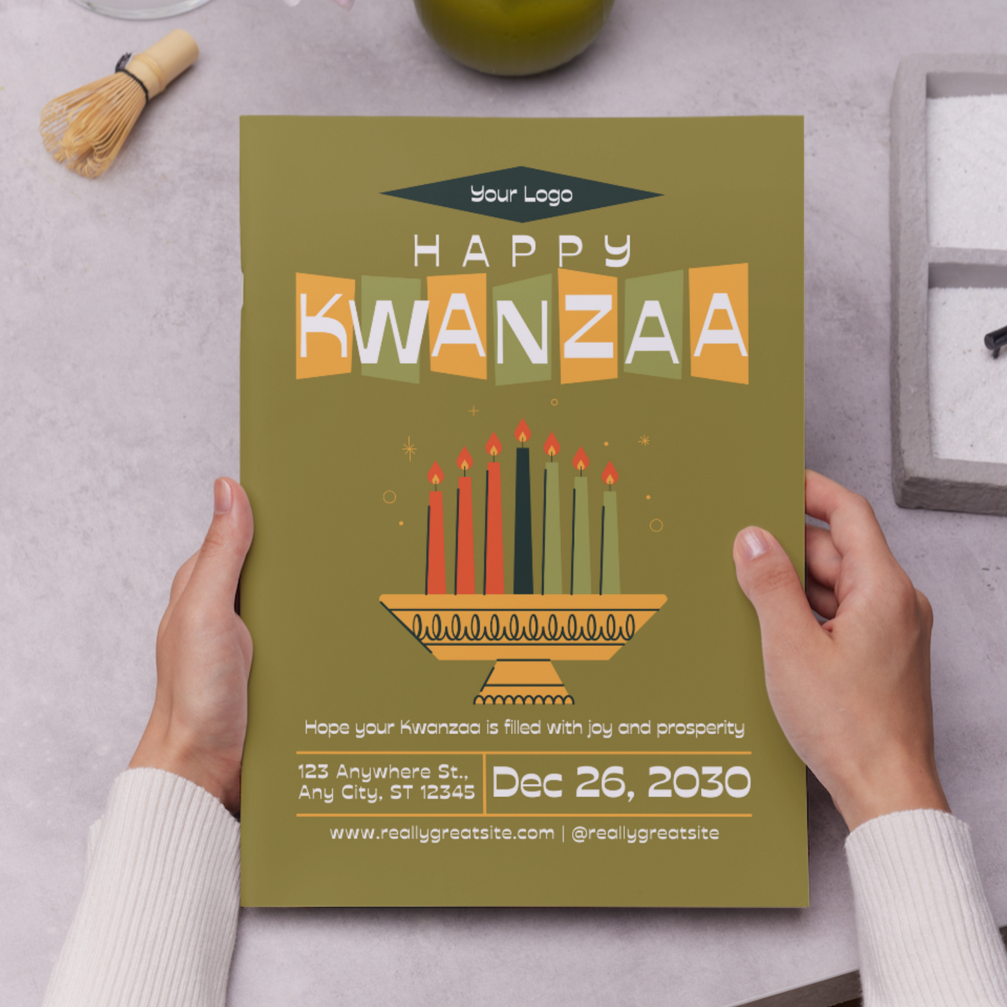 Happy Kwanzaa Invitation Template