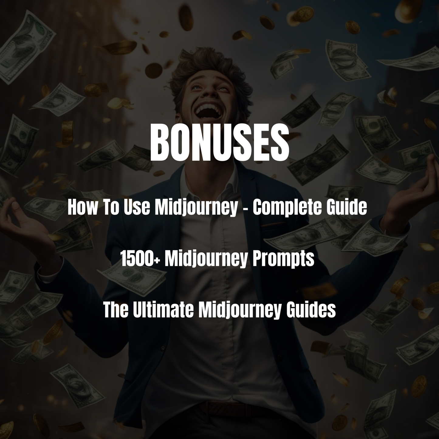 100 Ways To Make Money With MidJourney E-Book | 1500+ Midjourney Prompts