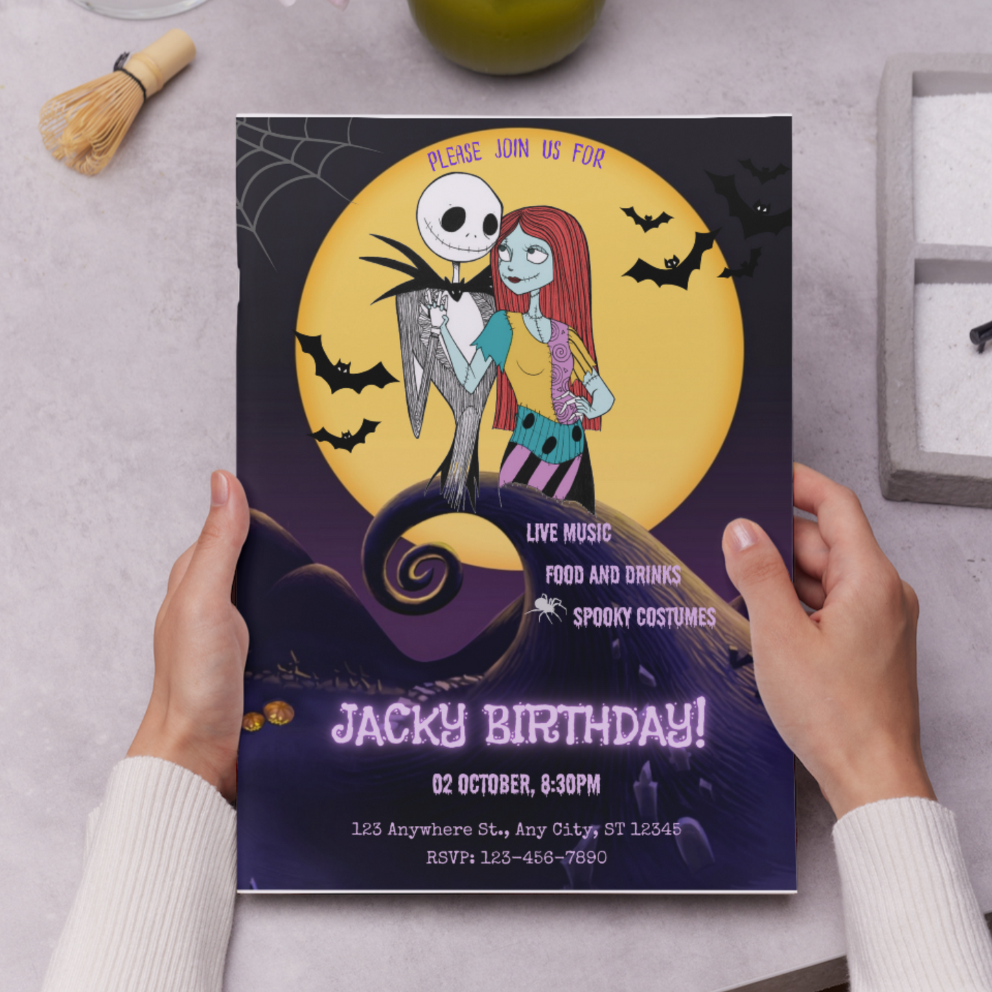 The Nightmare before Christmas Birthday Invitation Template