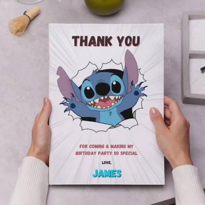 Stitch Thank You Card Template - CreativeRino