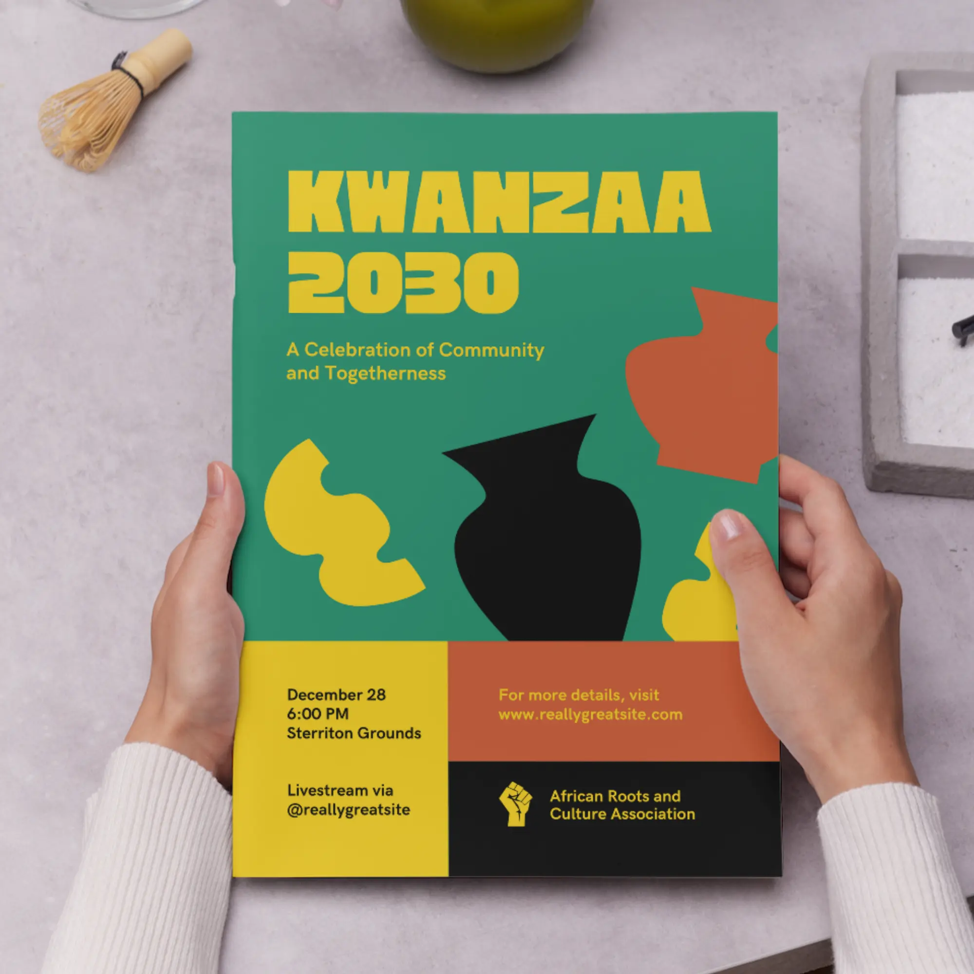 Kwanzaa Invitation Template - CreativeRino