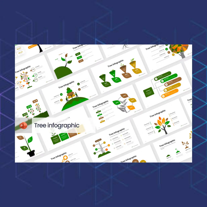 4 Tree Diagram Infographics Powerpoint Template Bundle CreativeRino