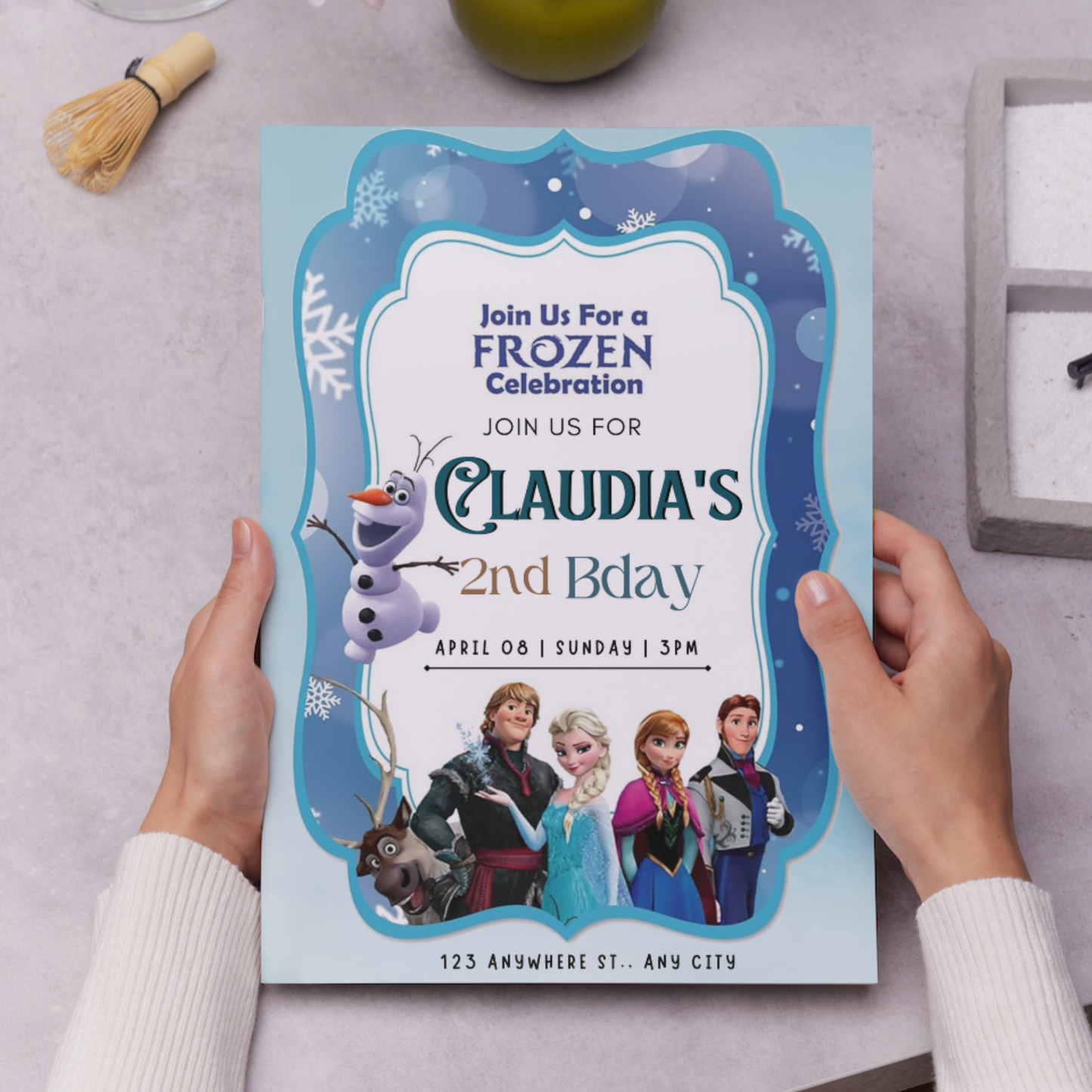 Frozen Birthday Invitation Template