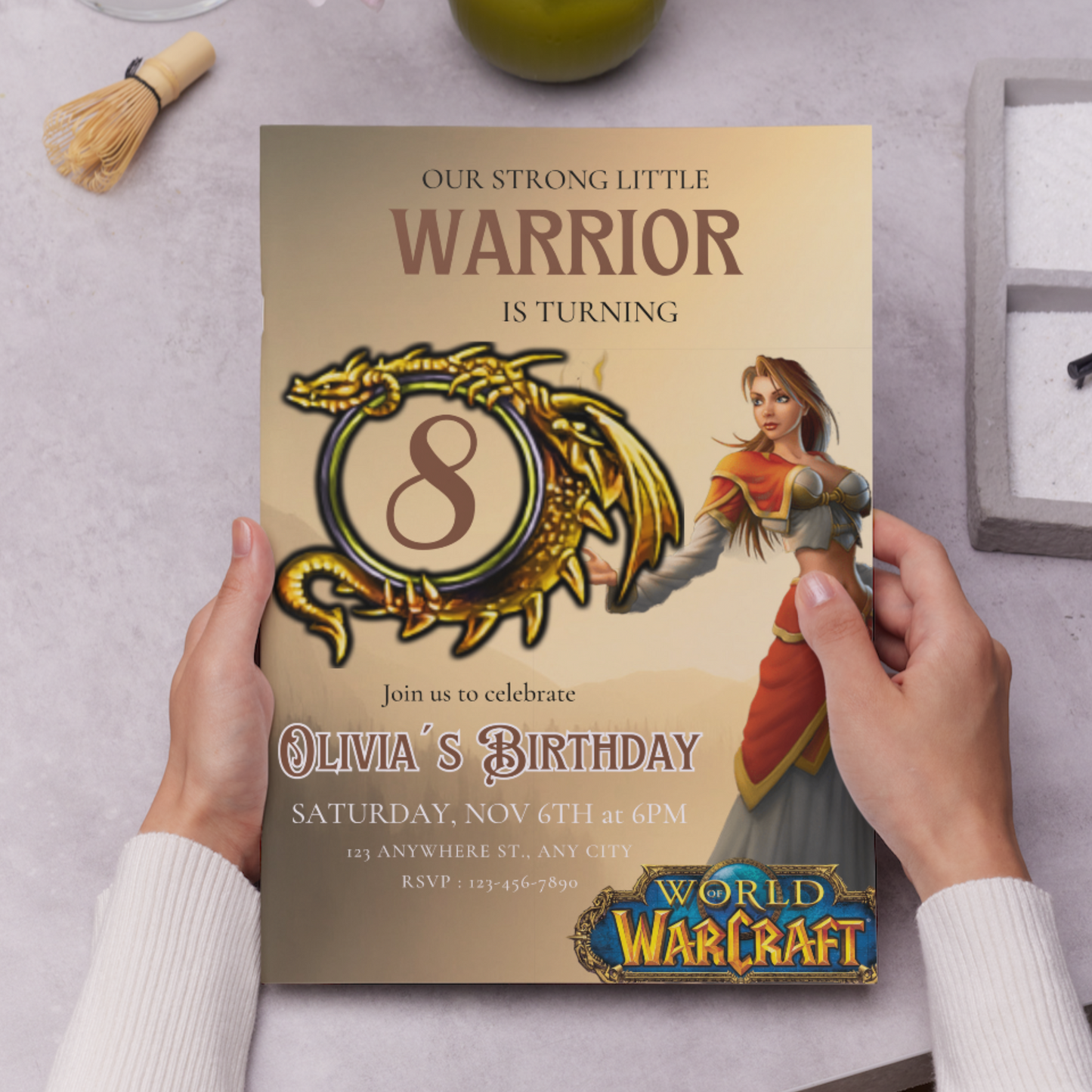 World of Warcraft Birthday Invitation Template