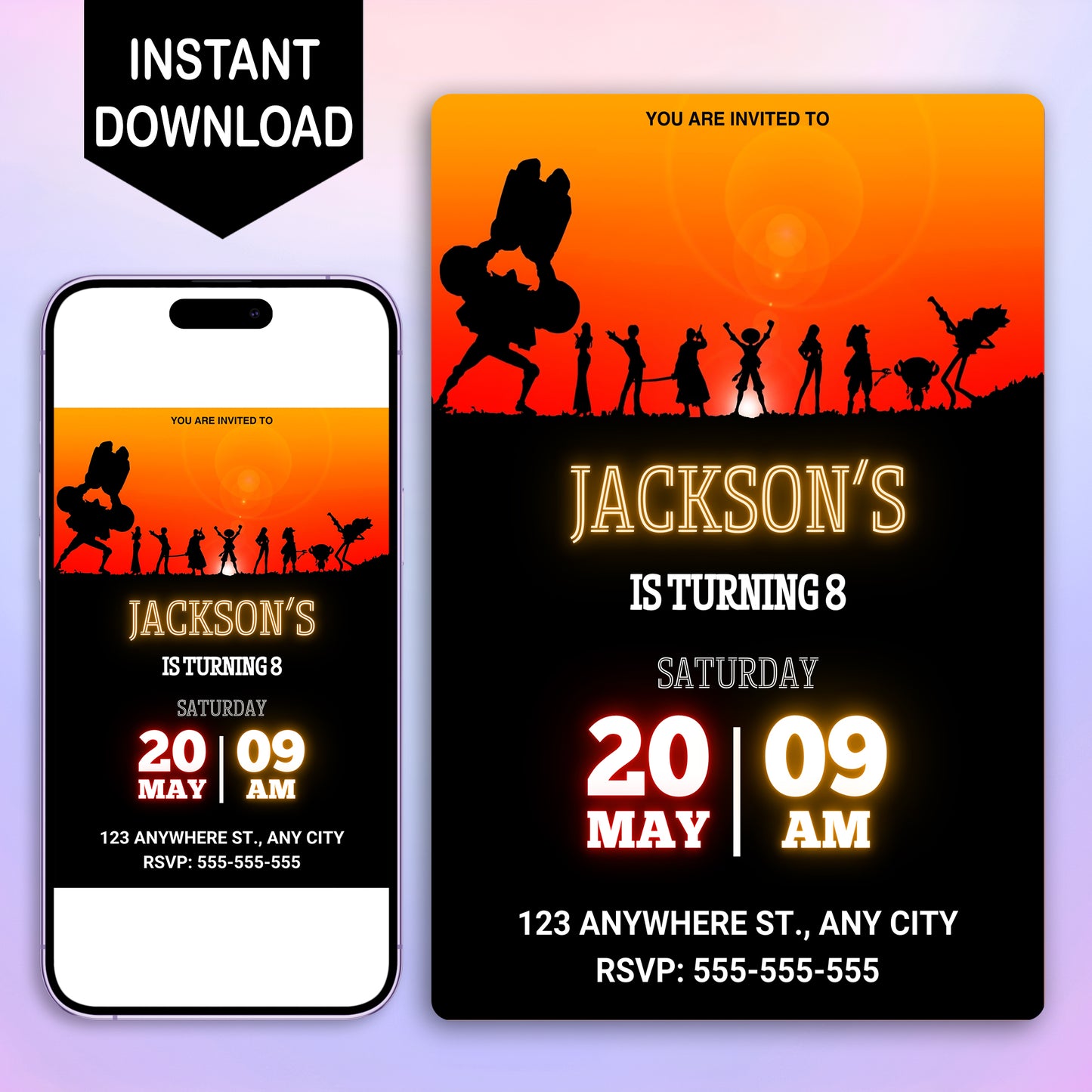 One Piece Birthday Invitation Template - CreativeRino