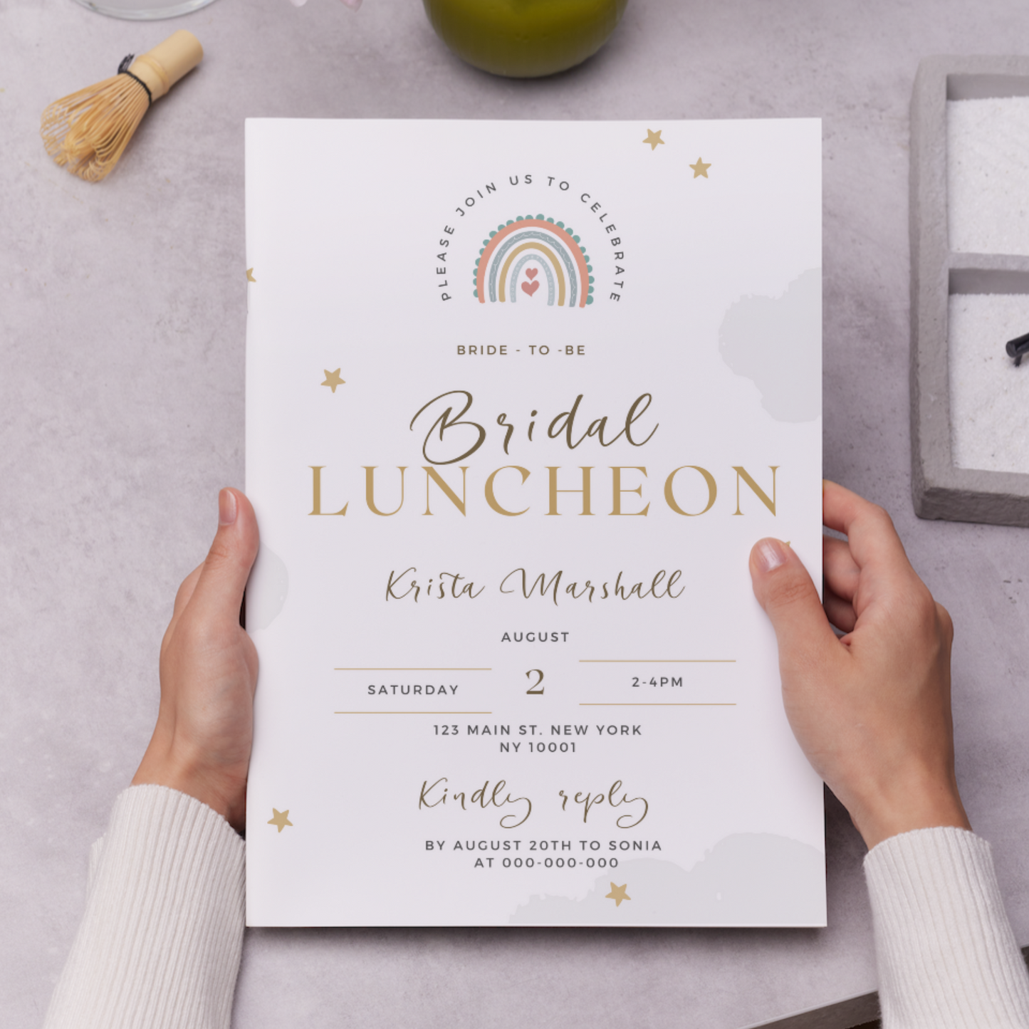 Bridal Luncheon Invitation Template