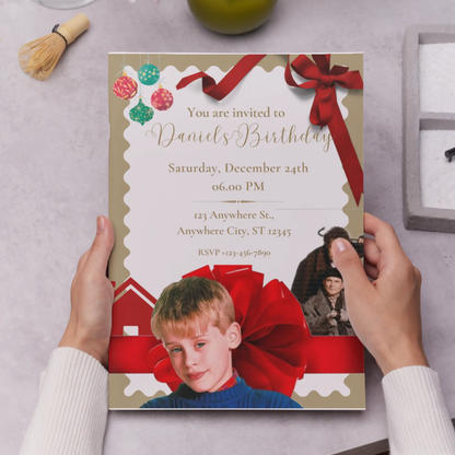 Home Alone Birthday Invitation Template - CreativeRino