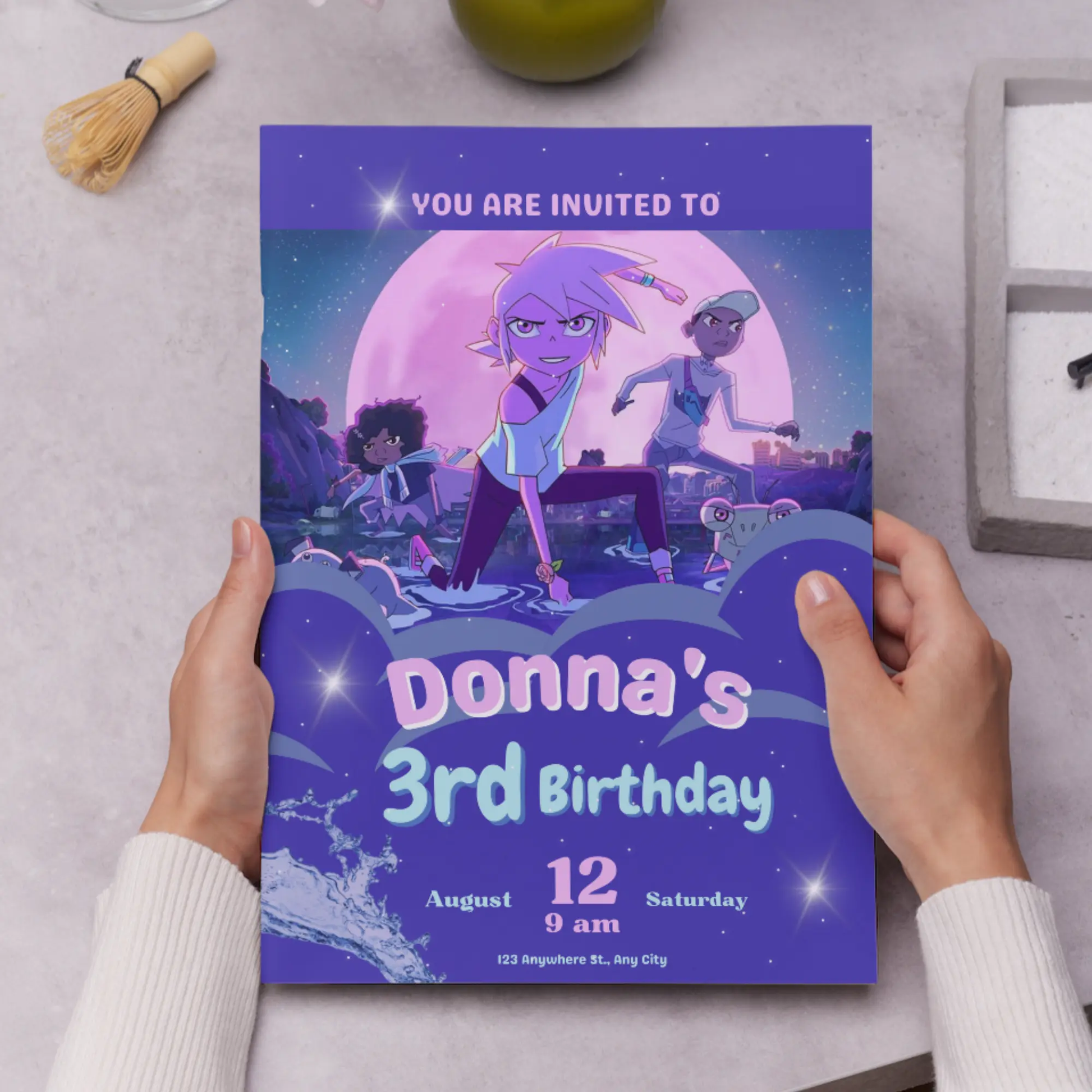 Kipo and the Age of Wonderbeasts Birthday Invitation Template - CreativeRino