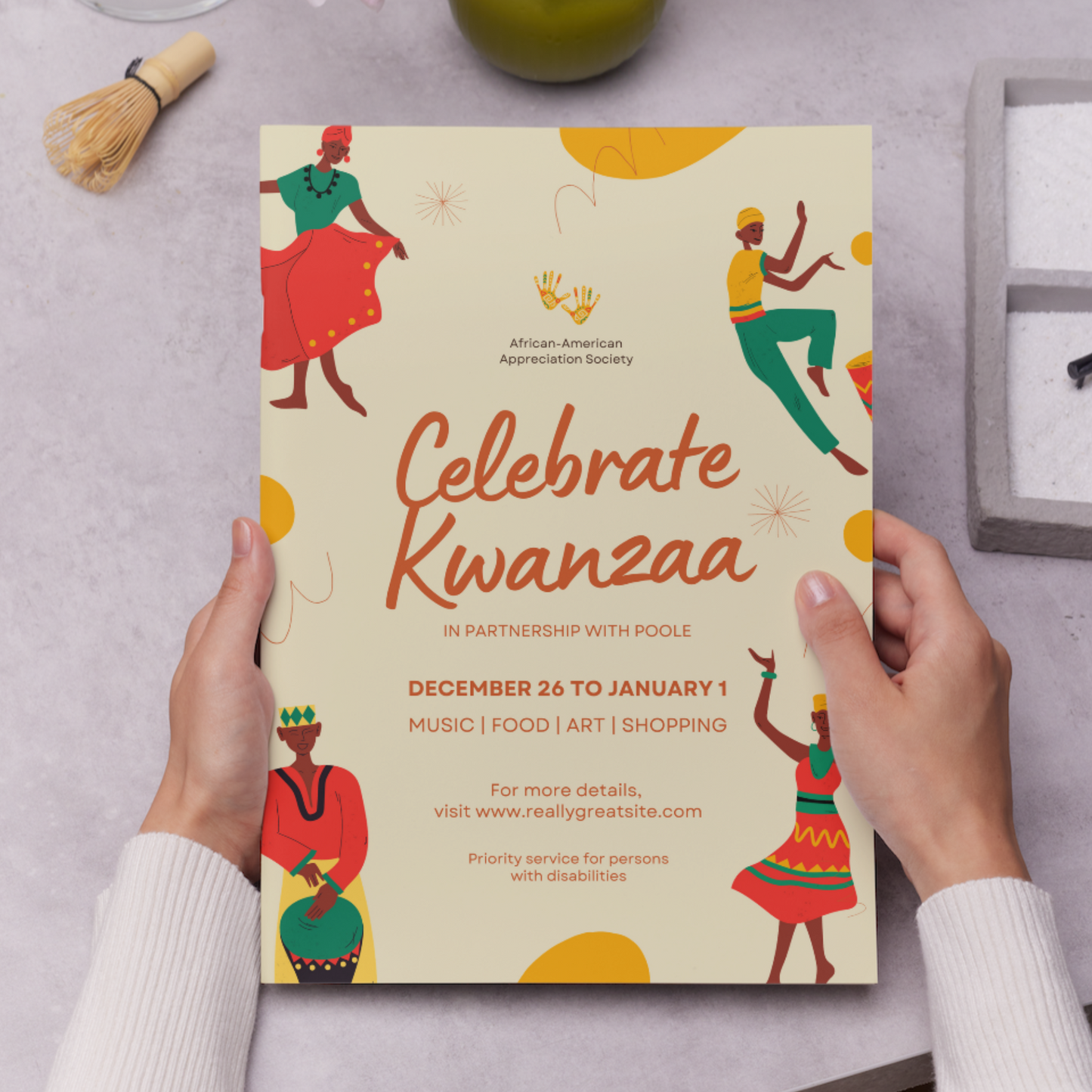 Celebrate Kwanzaa Invitation Template