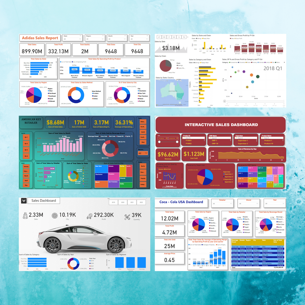 100+ Power BI Dashboard Template Bundle – CreativeRino