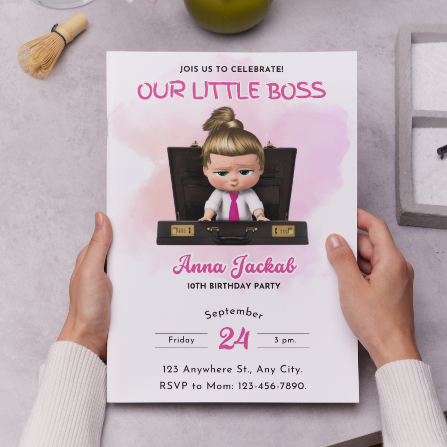 Boss Baby Birthday Invitation Template