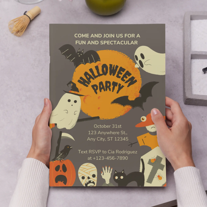 Spooktacular Halloween Party Invitation Template - CreativeRino