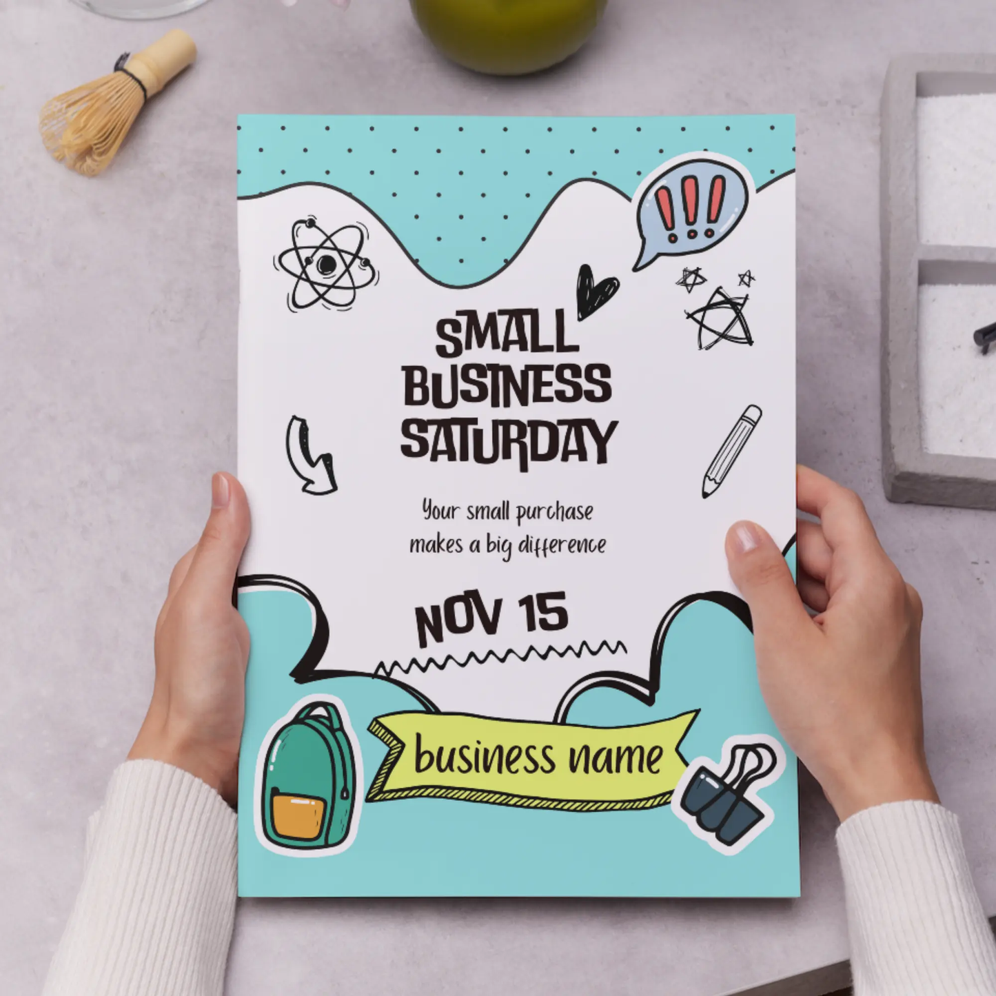 Small Business Saturday Invitation Flyer Template - CreativeRino