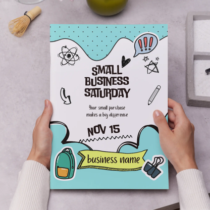 Small Business Saturday Invitation Flyer Template - CreativeRino