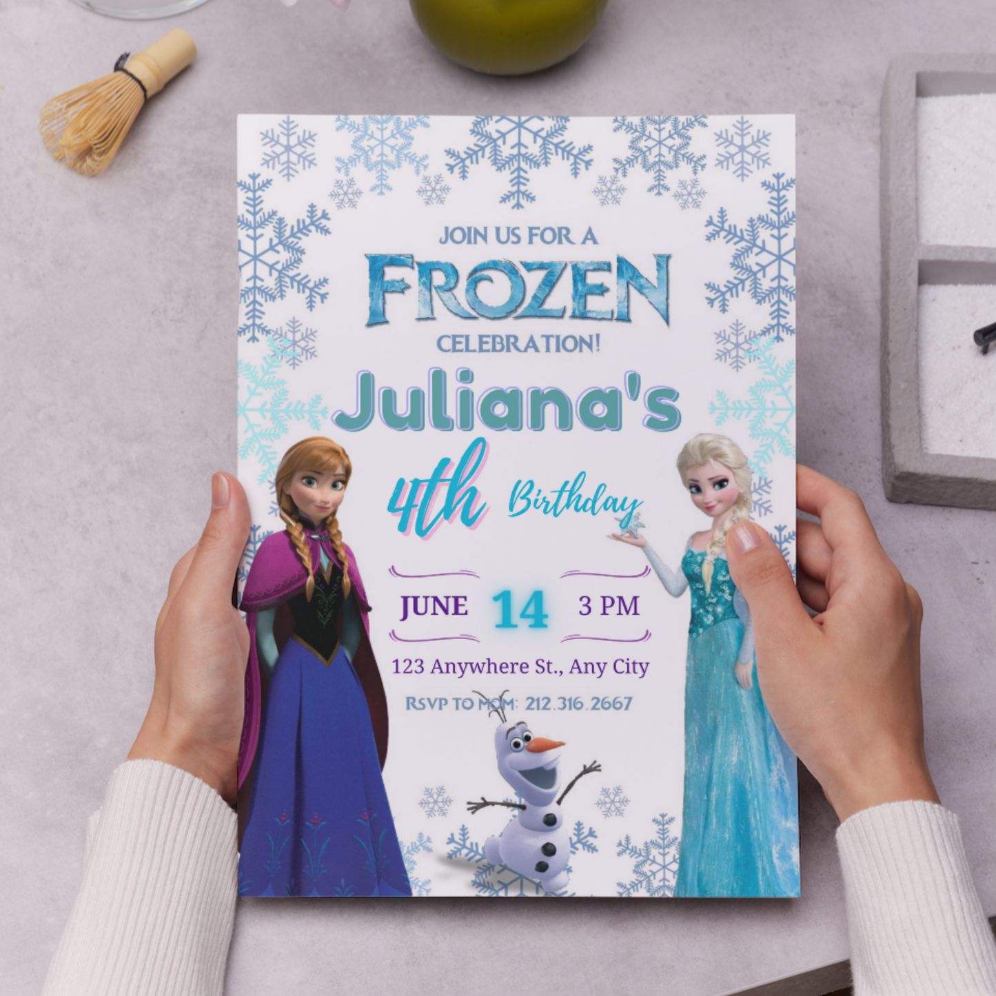 Frozen Birthday Invitation Template