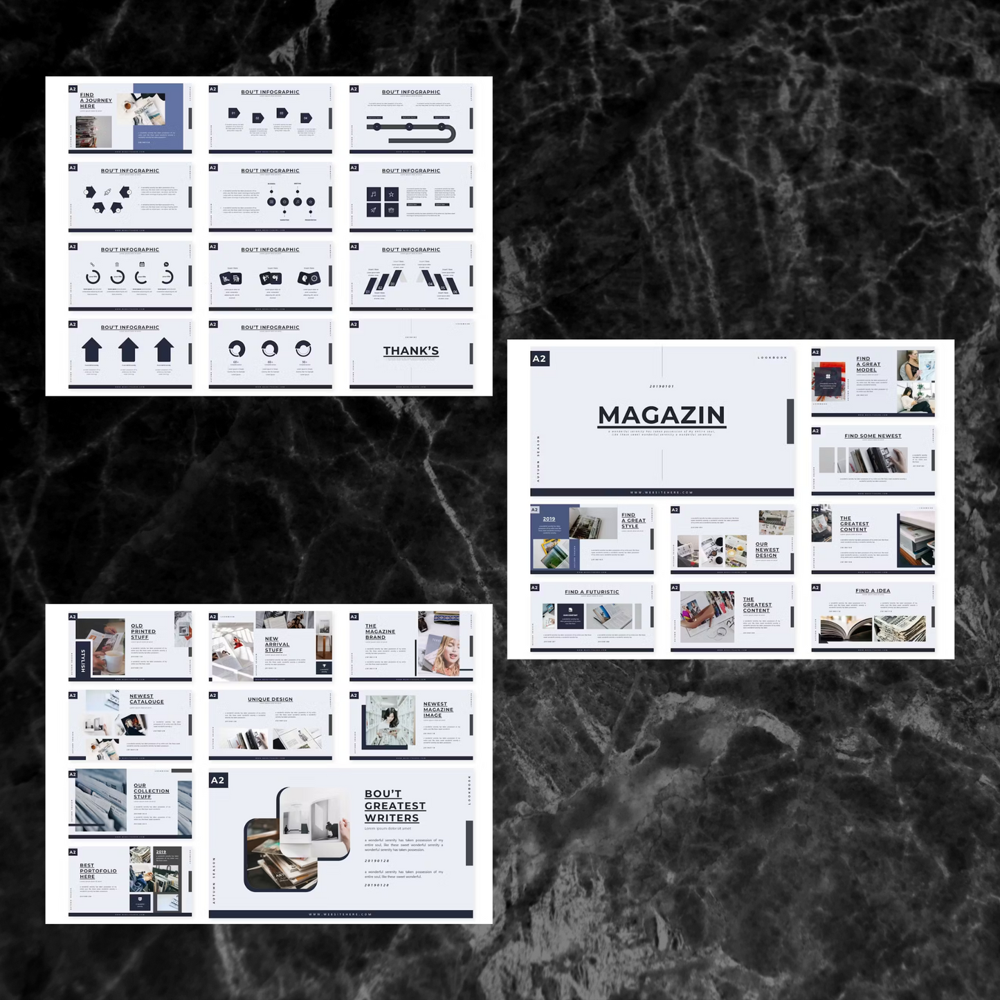 7 Magazine Powerpoint Presentation Template Bundle | Magazine Style Business PowerPoint Template