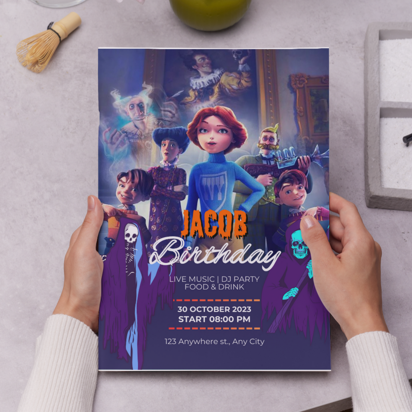 Canterville Ghost Birthday Invitation Template