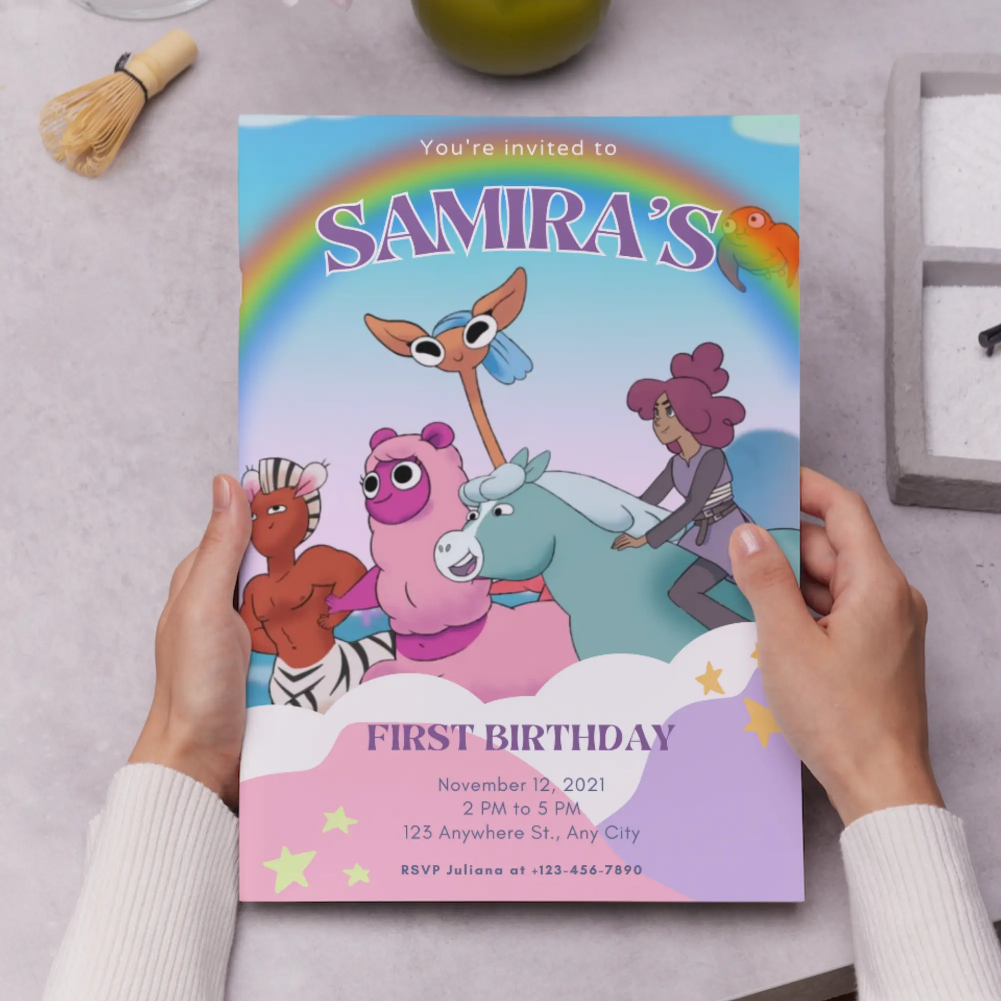 Centaurworld Birthday Invitation Template - CreativeRino