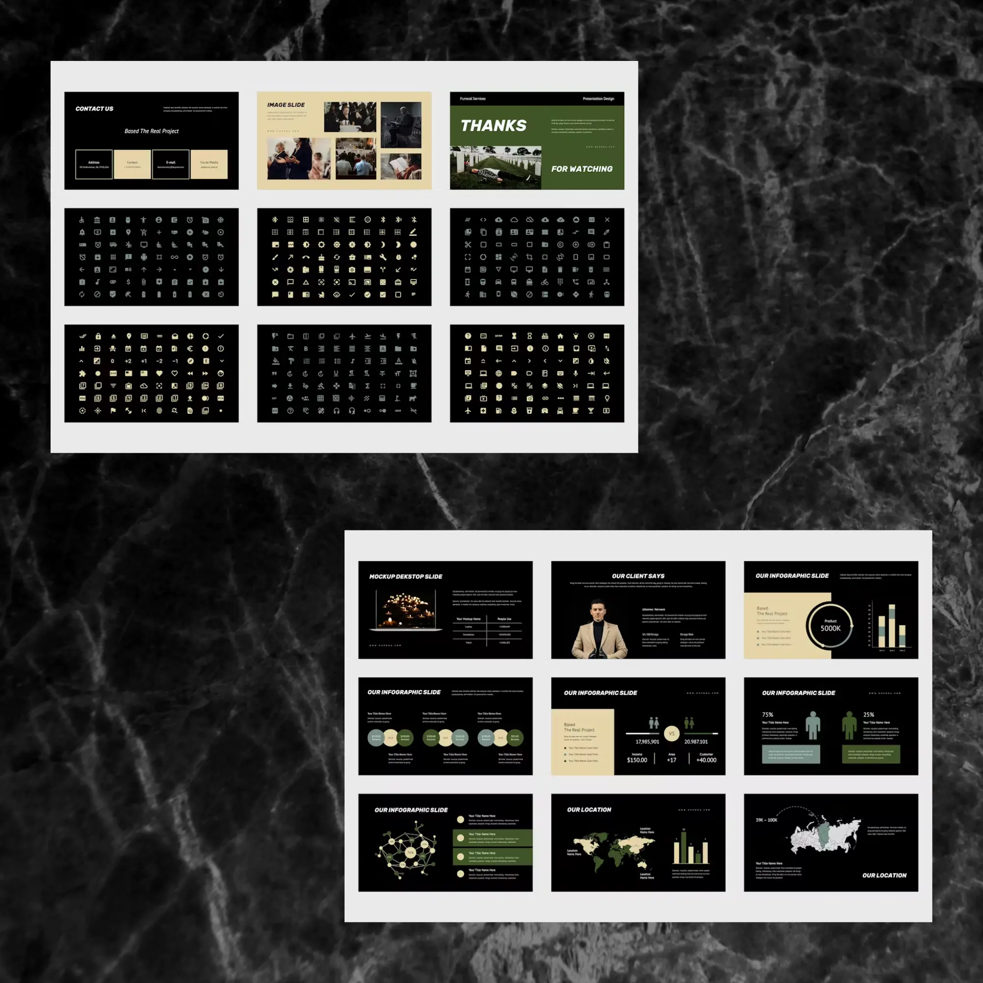 3 Funeral Powerpoint Presentation Template Bundle | Funeral Service Powerpoint Template - CreativeRino