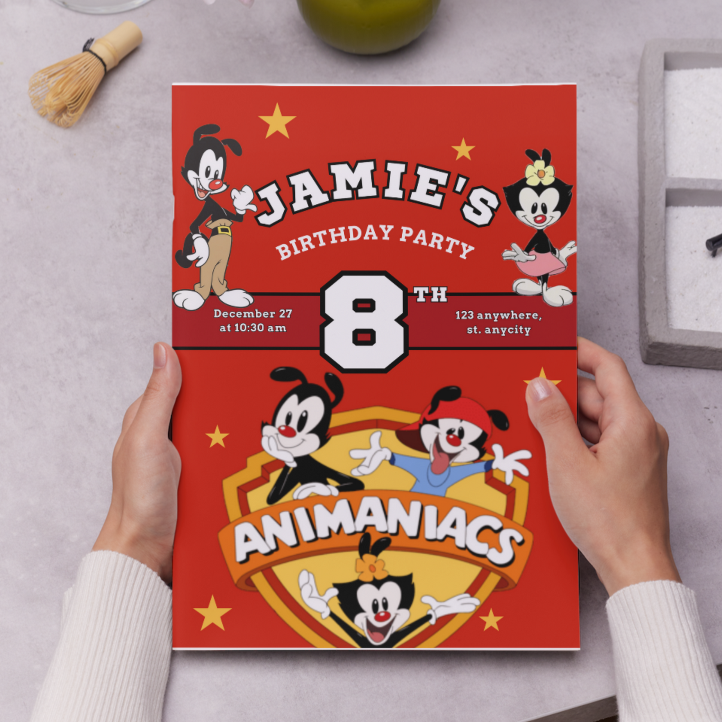 Animaniacs Birthday Invitation Template