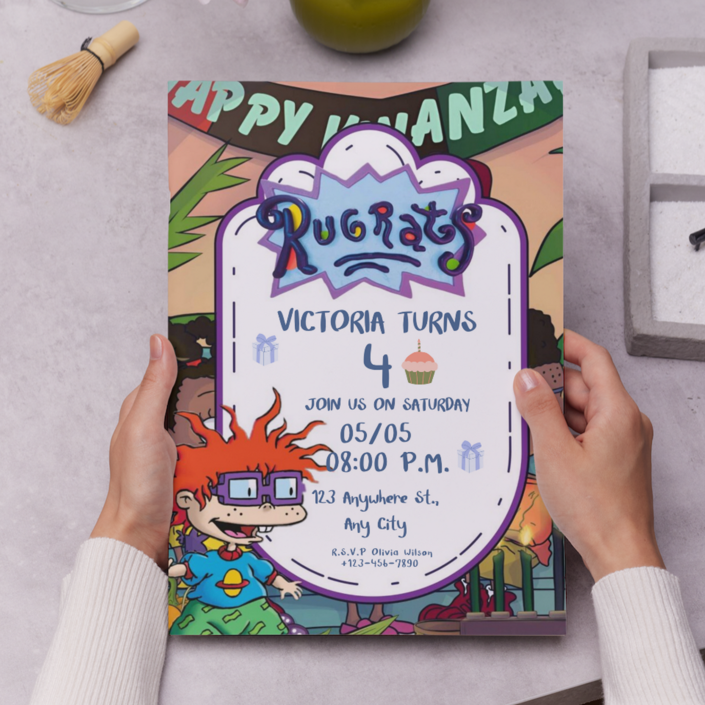 Rugrats Birthday Invitation Template