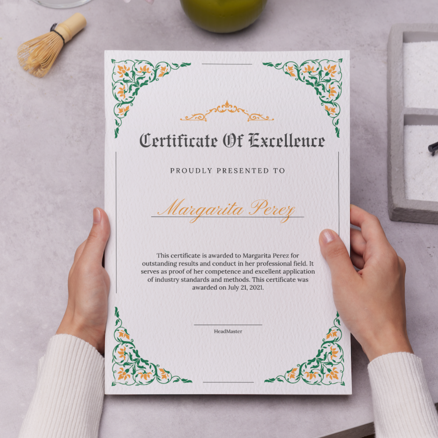 Certificate of Excellence Template | Excellence Certificate