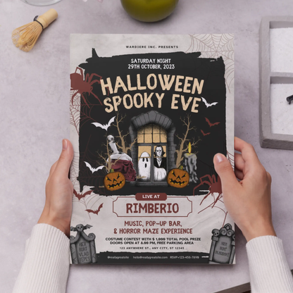Halloween Spooky Eve Invitation Template - CreativeRino