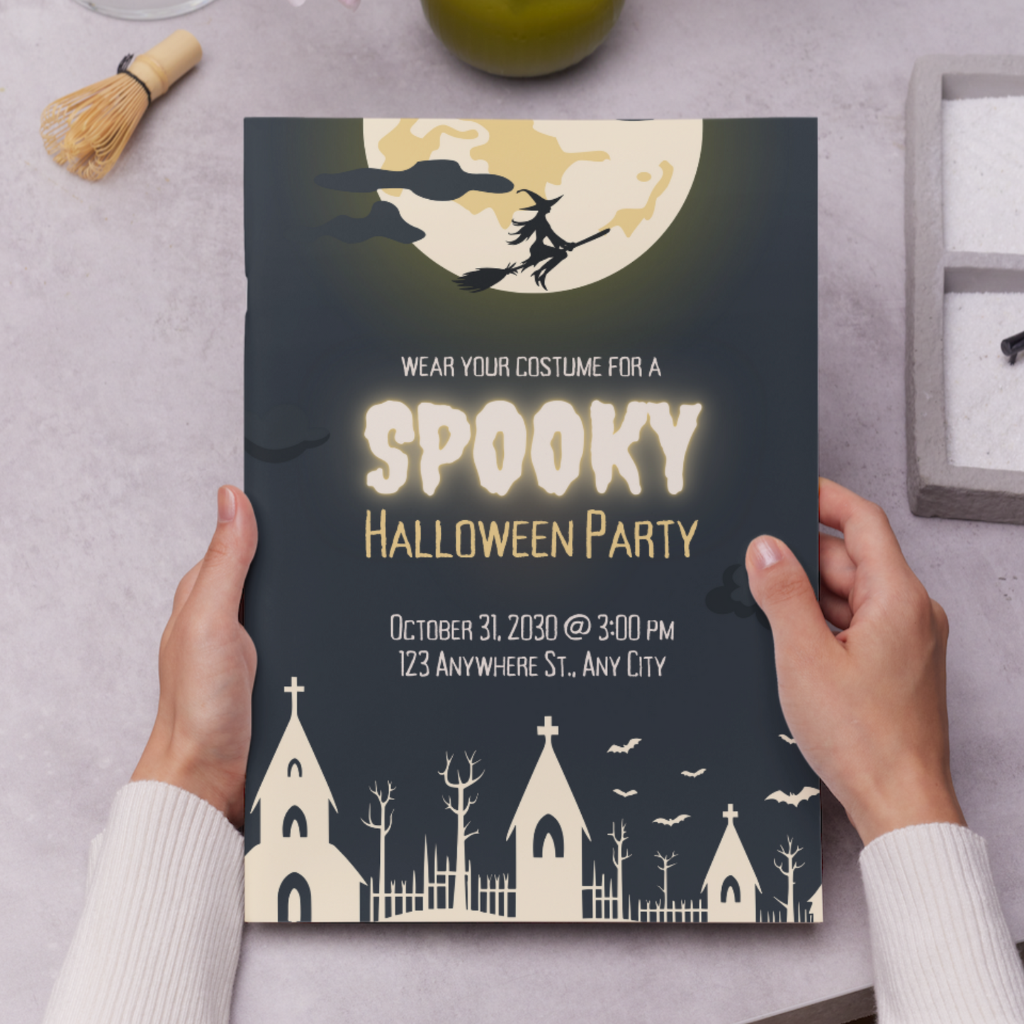 Spooky Halloween Party Invitation Template