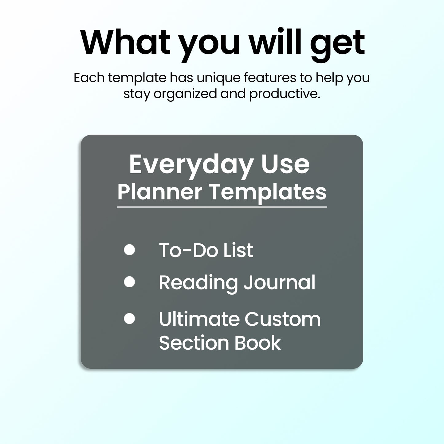 3 Onyx Boox Everyday Use Planners Template Bundle