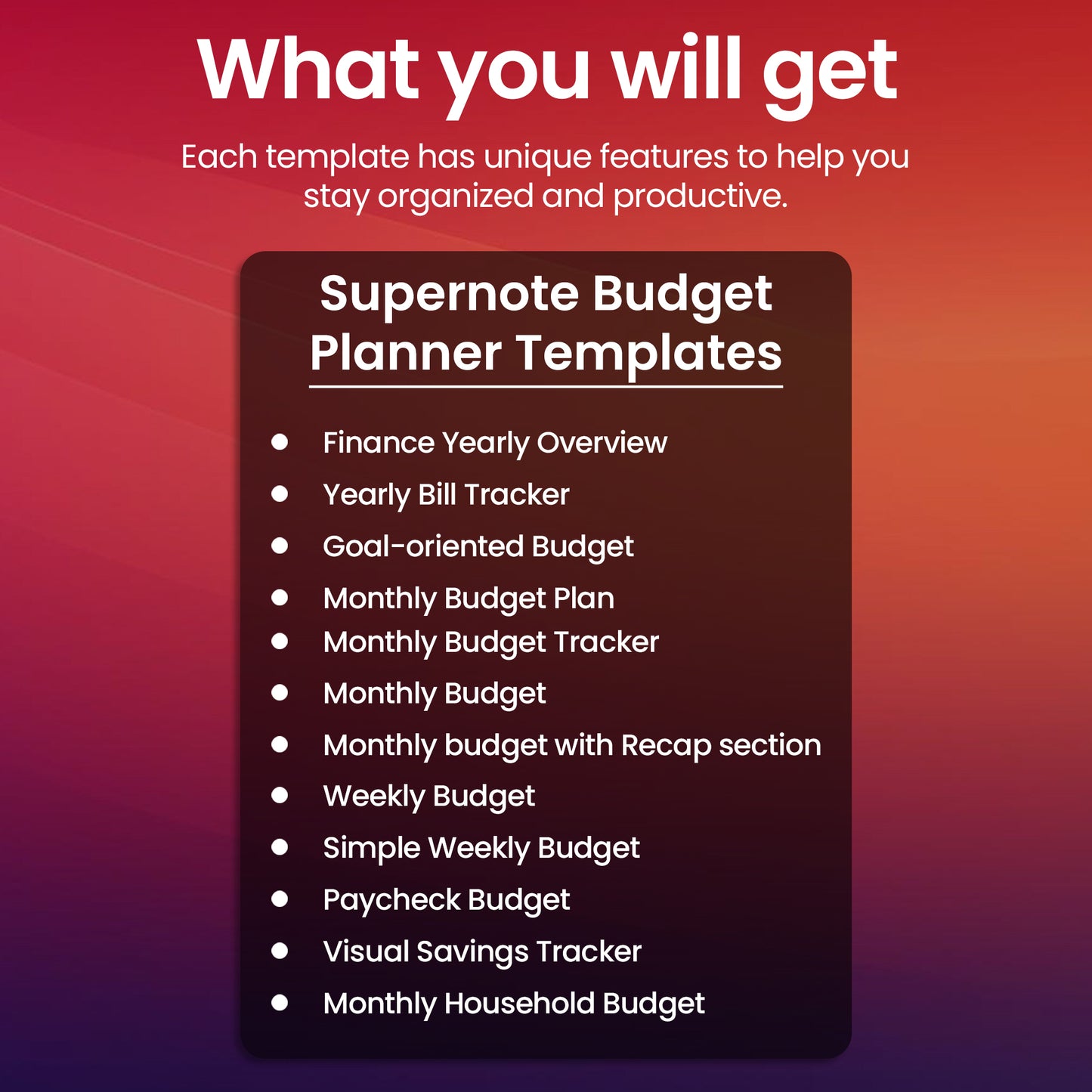 12 Supernote Budget Planner Template Bundle