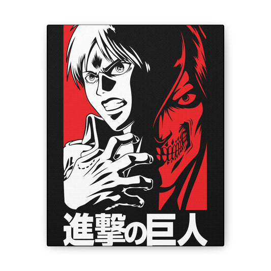 Anime Art Canvas Print - Attack on Titan Home Decor - CreativeRino
