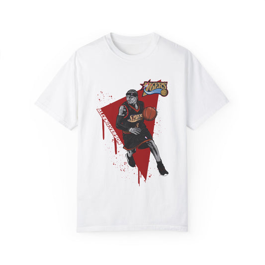 Allen Iverson Basketball Unisex T-shirt - Sports Fan Tee with Graphic Print - CreativeRino