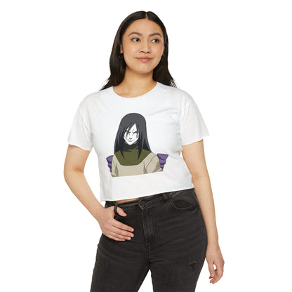 Women's Naruto Crop Top - Stylish Graphic T-shirt for Anime Lovers - CreativeRino