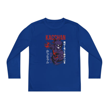 Kagchan Youth Long Sleeve Tee - Anime Inspired Competitor T-shirt for Kids - CreativeRino