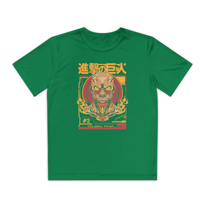 Attack on Titan Youth Competitor Tee - Colossal Anime Graphic T-shirt for Anime Fans - CreativeRino