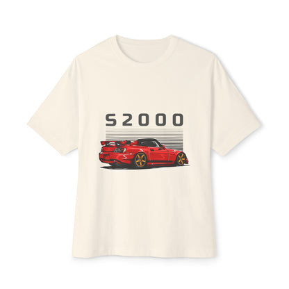 S2000 Graphic Unisex Oversized Boxy Tee - Perfect T-shirt for Car Enthusiasts - CreativeRino