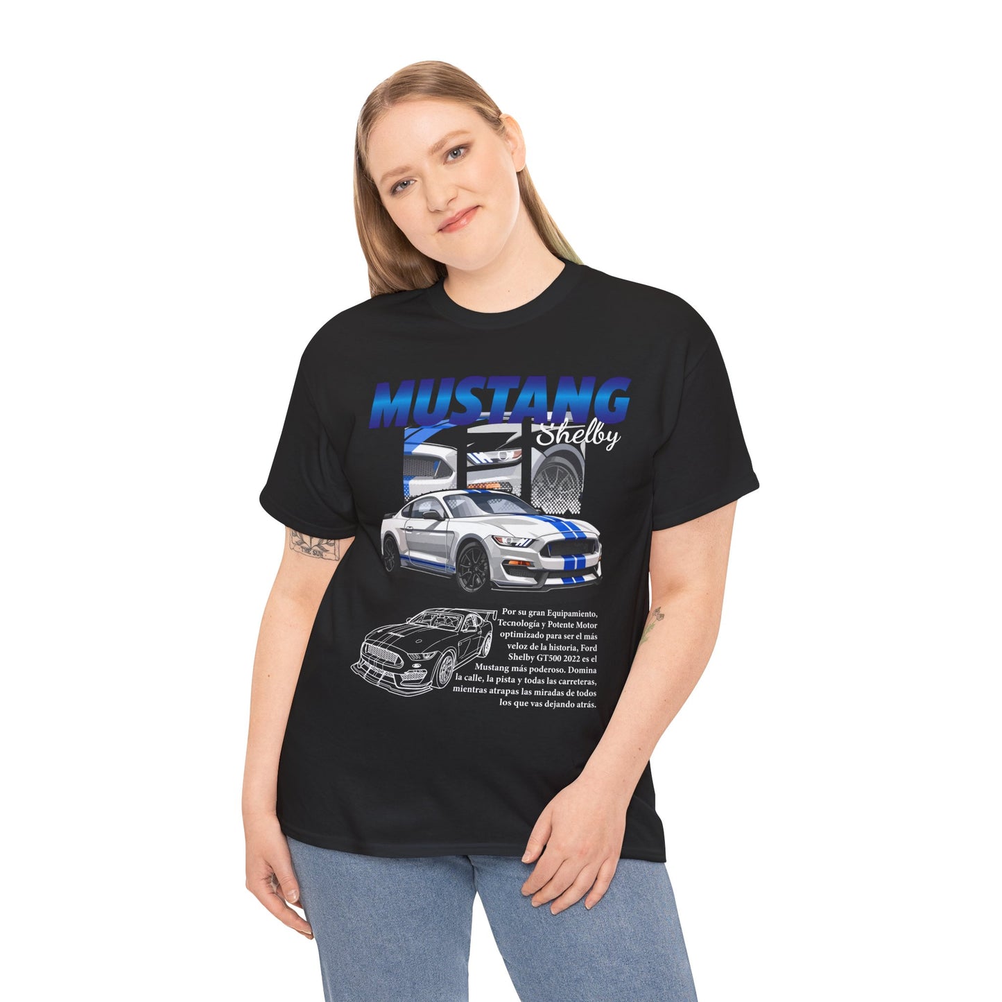 Mustang Shelby Graphic Tee – Perfect T-shirt for Car Enthusiasts - CreativeRino