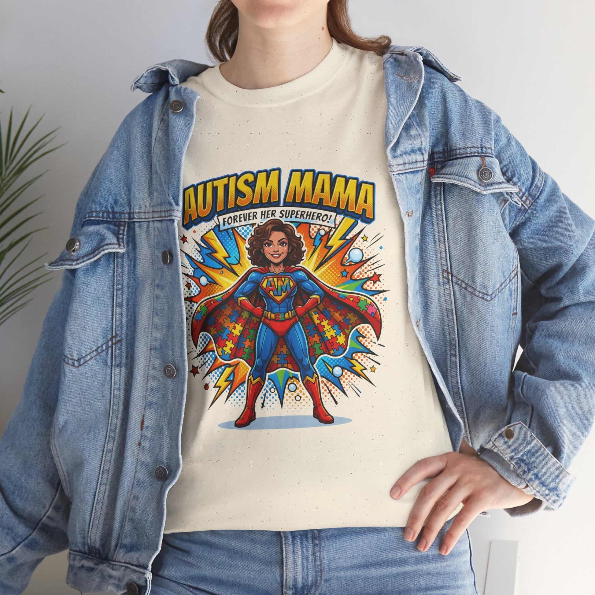 Autism Mama Superhero T-Shirt Printify