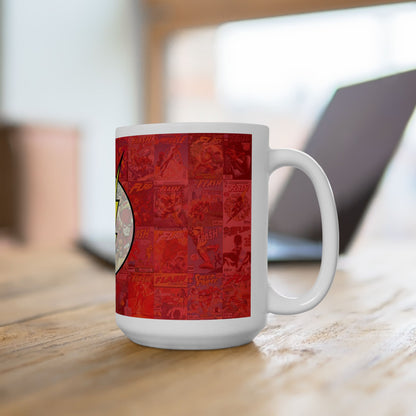 Flash Comic Ceramic Mug - Superhero Coffee Cup - CreativeRino