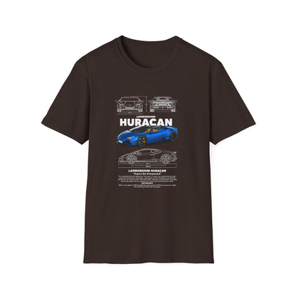 Lamborghini Huracan Unisex Softstyle T-Shirt - Perfect Gift for Car Enthusiasts - CreativeRino